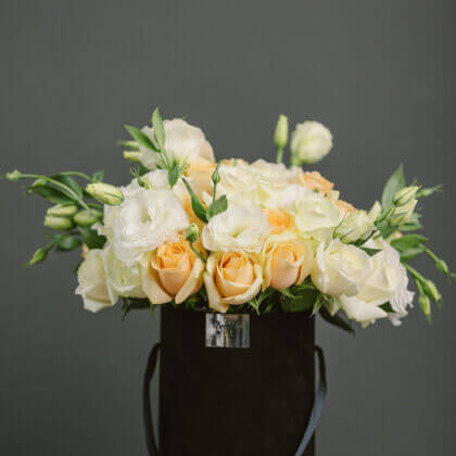 Lisianthus rose box- available for delivery from 10 May