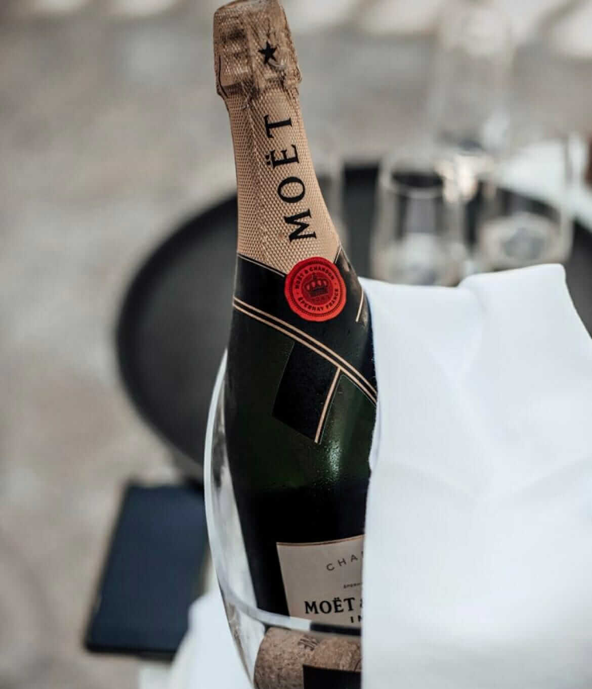 Moët brüt champagne