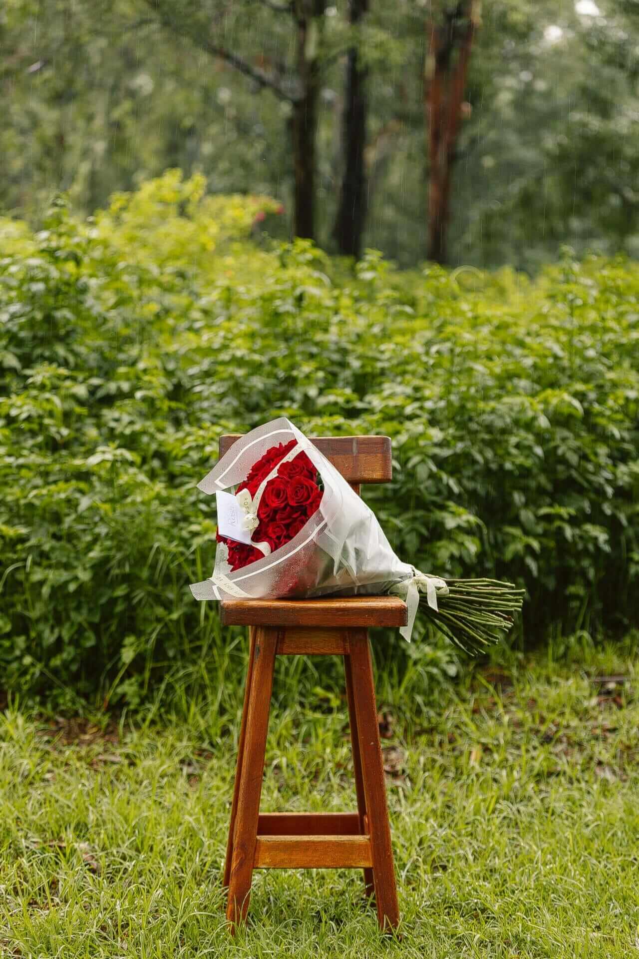 50 red roses (Kenyan imports- available daily) - Rosa Bespoke Flowers