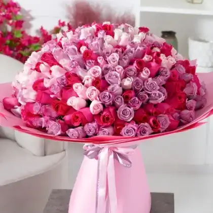 Grandeur pink bouquet -200 stems (1 business day lead time)