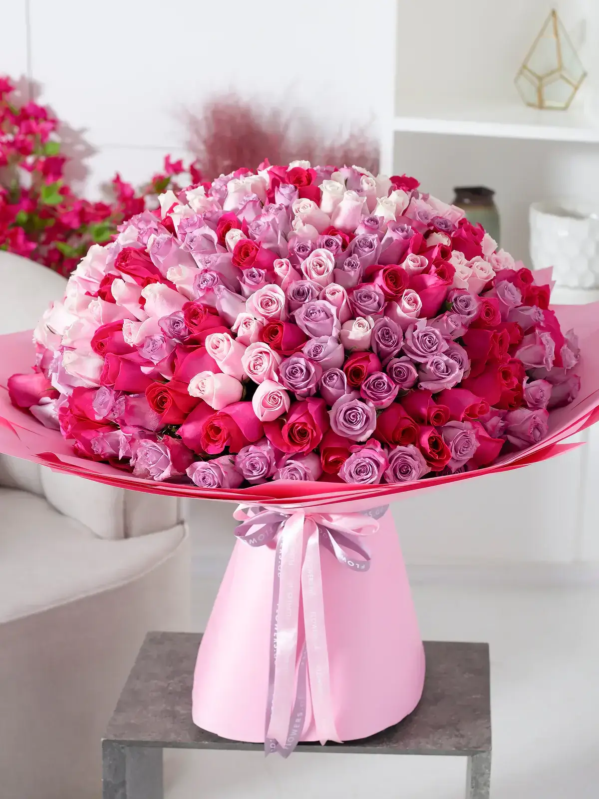 Grandeur pink bouquet -200 stems (1 business day lead time)