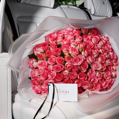 Vibrant pink bouquet (80 stems-1 business day lead time)
