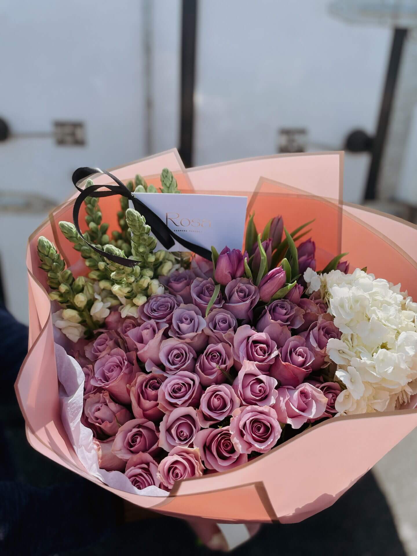 Unique Purple arrangement- 1 business day lead time required to import