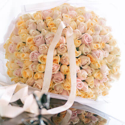 Lasting impression bouquet-100 stems  (1 day lead time required)